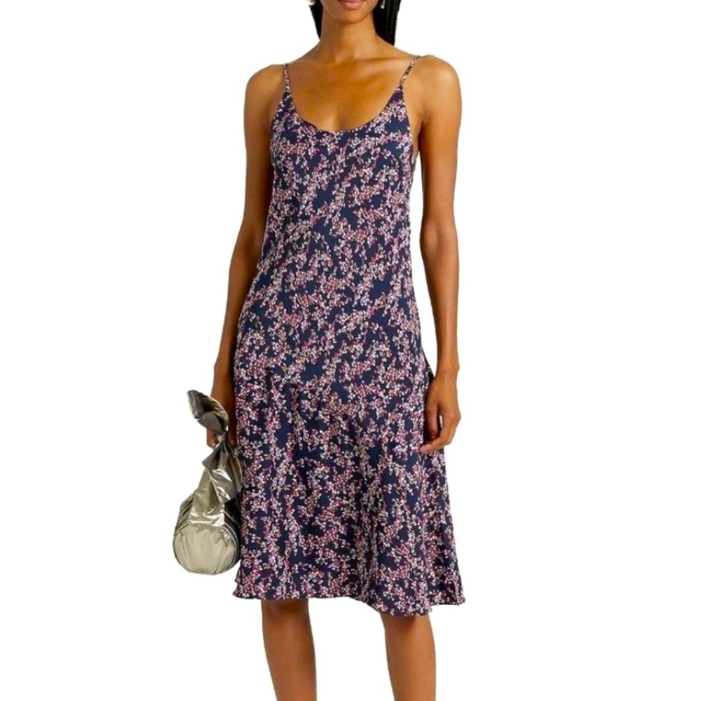 100% Silk Rag & Bone Eva Floral Slip Dress Size 4